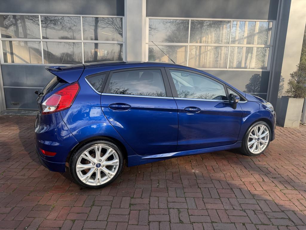 Ford Fiesta 1.0 EcoBoost Titanium Bj 2014 km 99.608 Clima,14, Voorwielaandrijving, Euro 5, Stof, Zwart
