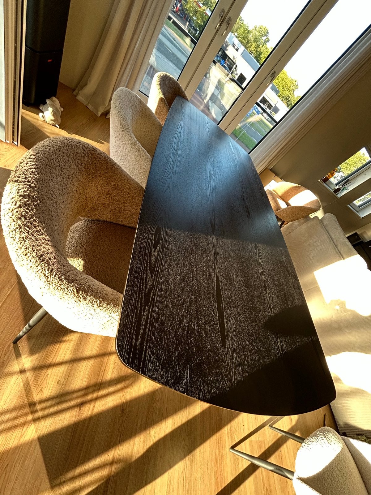 Eettafel Suzanne (Leen Bakker) - Z.g.a.n. - 220x100x75cm, Huis en Inrichting, Ophalen, 100 tot 150 cm, 200 cm of meer, Zo goed als nieuw