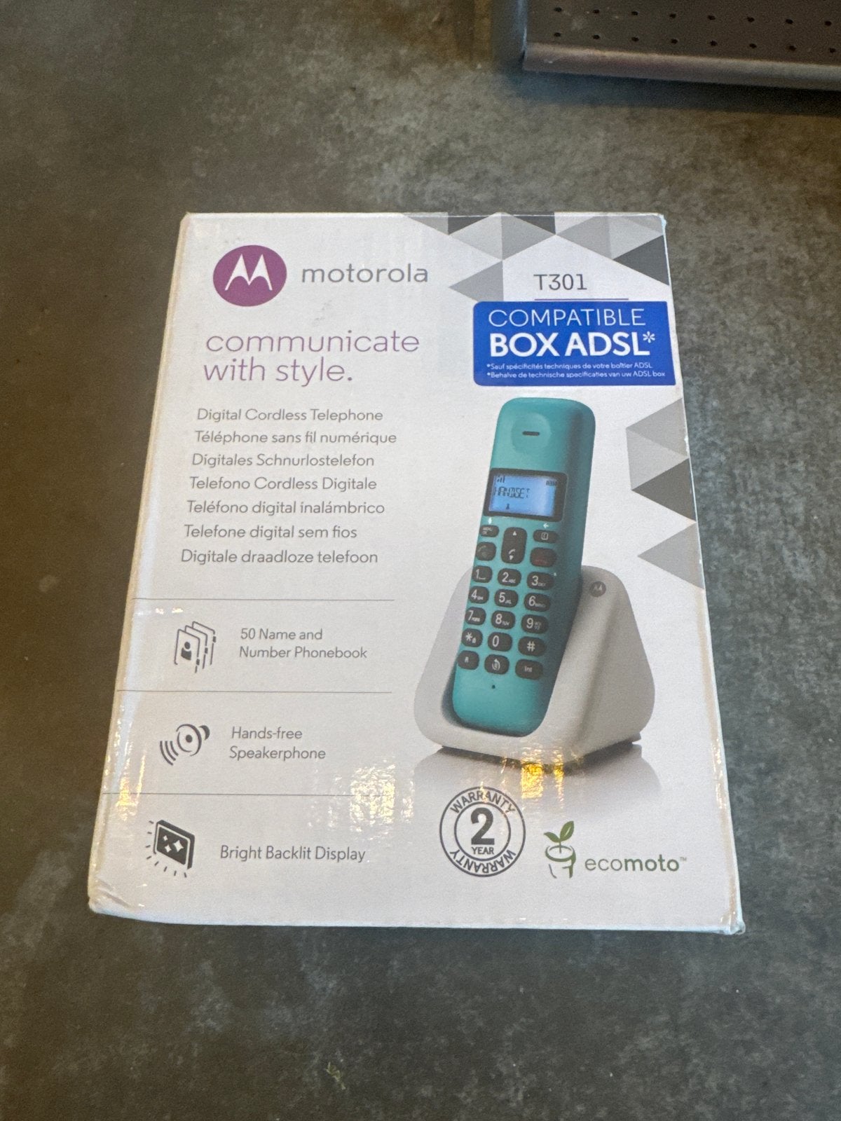 Motorola T301 Draadloze Telefoon - Nieuw in Doos, Ophalen of Verzenden, Nieuw, 1 handset