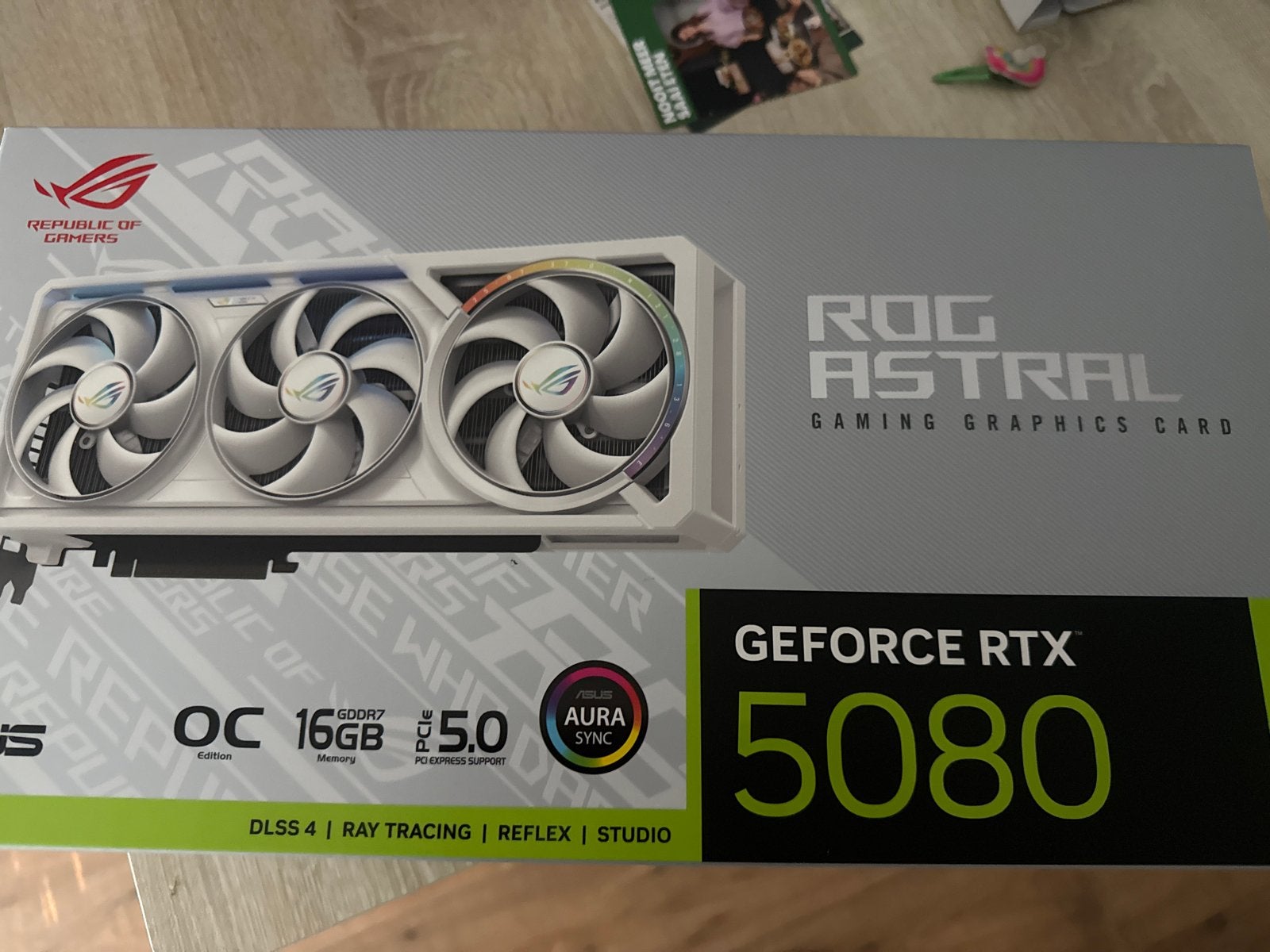 ASUS ROG Astral GeForce RTX 5080 OC 16GB GDDR7 Videokaart, GDDR, Nieuw, Ophalen of Verzenden, PCI-Express 5