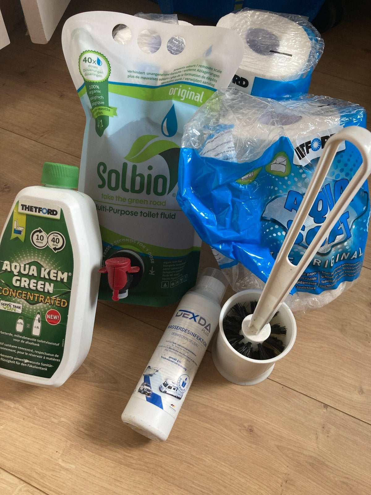 Chemisch toilet artikelen: reiniger, wc-papier, borstel, Ophalen of Verzenden, Nieuw