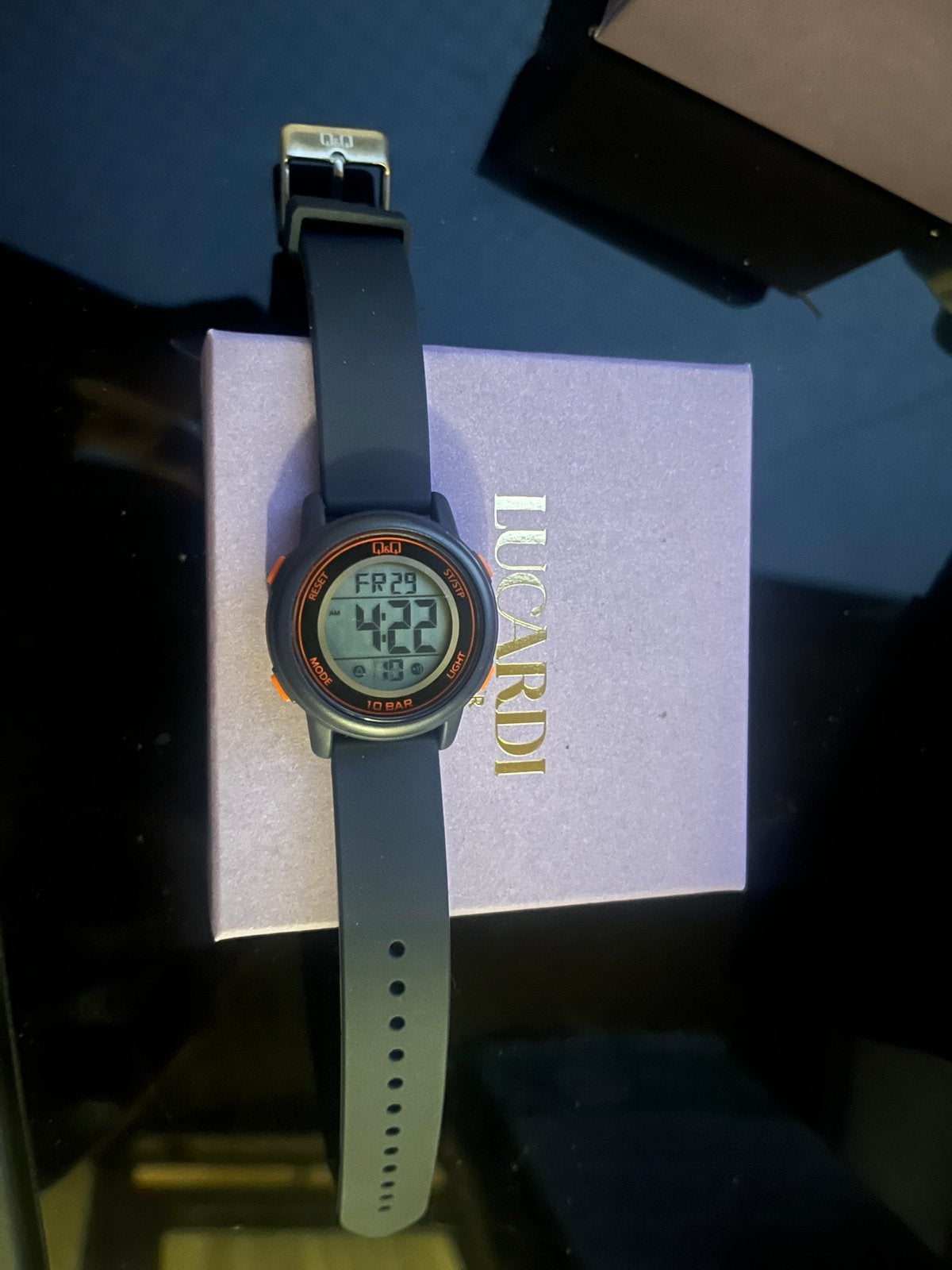 Lucardi horloge, Ophalen of Verzenden, Zo goed als nieuw, Zwart, Android