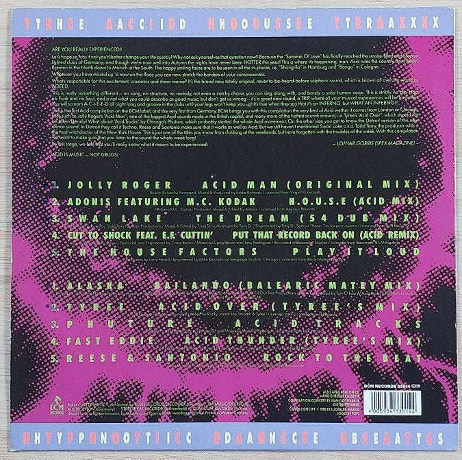 Verzamel - Acid - House, Ophalen of Verzenden, Gebruikt, 12 inch, Dance en House