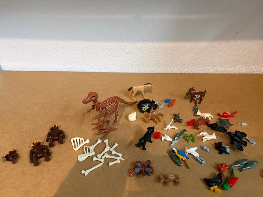 Playmobil dieren en skelet, Ophalen of Verzenden, Zo goed als nieuw