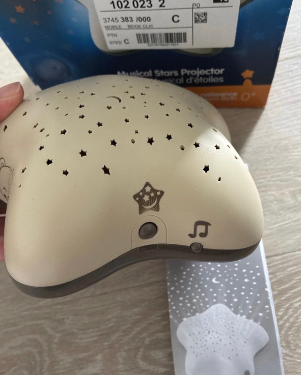 Pabobo Musical Stars Projector - Sterrenprojector met muziek, Ophalen of Verzenden, Zo goed als nieuw, Mobiel, Met licht