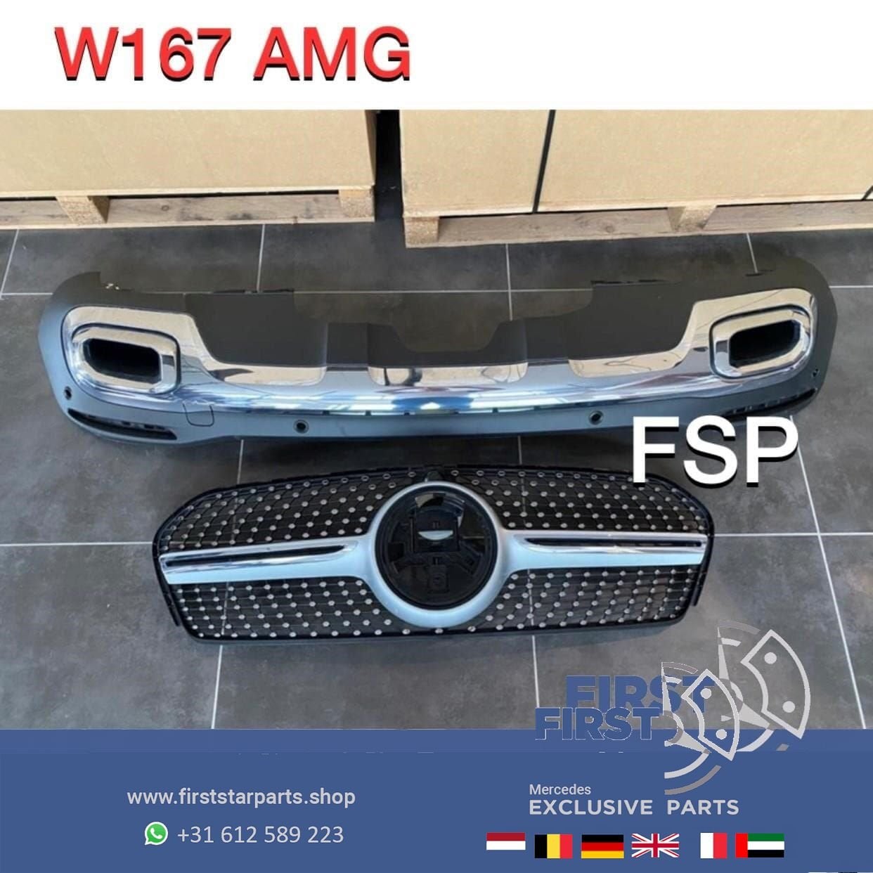 W167 V167 GLE SUV DIAMOND GRIL * AMG DIFFUSER origineel Merc, Gebruikt, -, Ophalen of Verzenden, -