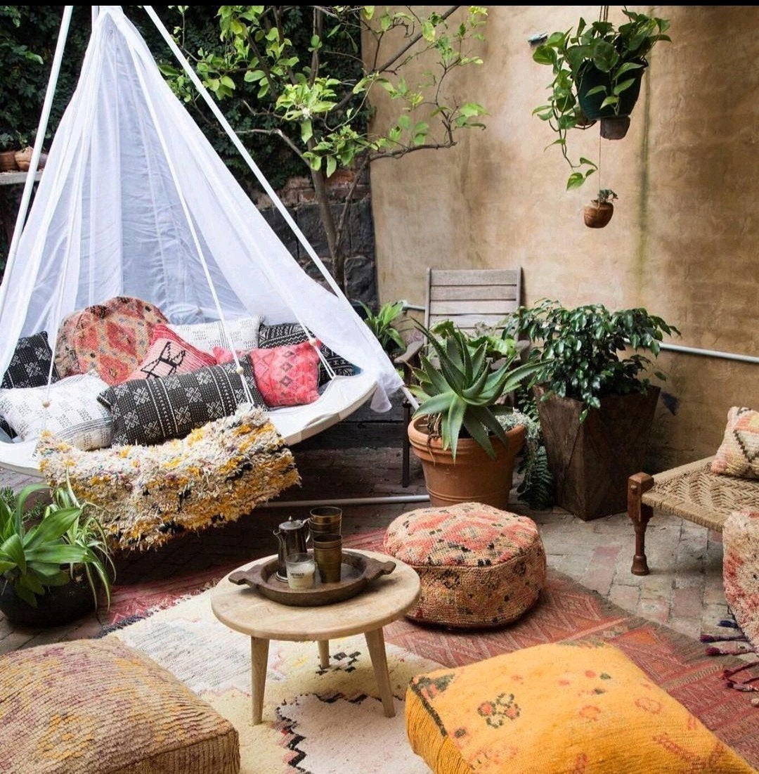 Hangbed / Tipi Bed voor binnen of buiten 🍀, Ophalen of Verzenden, Gebruikt, Binnen, Met standaard