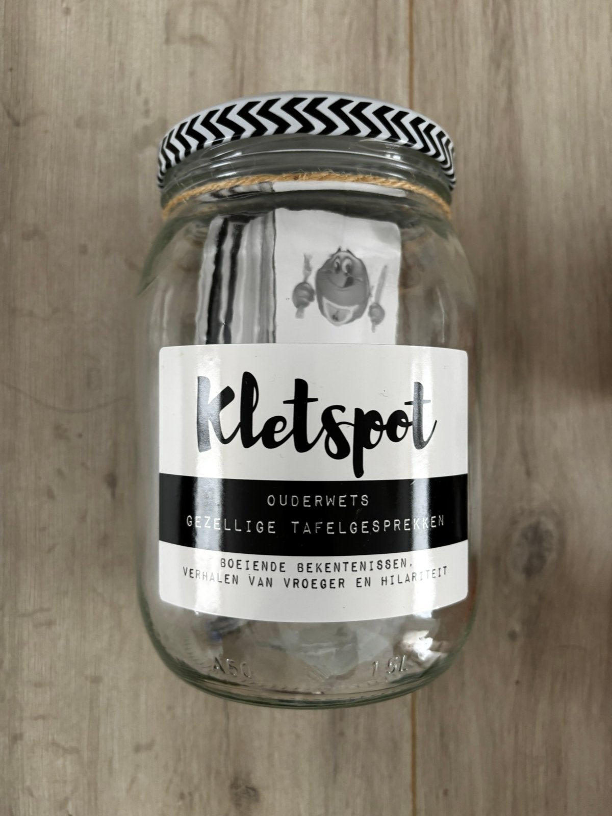 Kletspot, Ophalen, Zo goed als nieuw