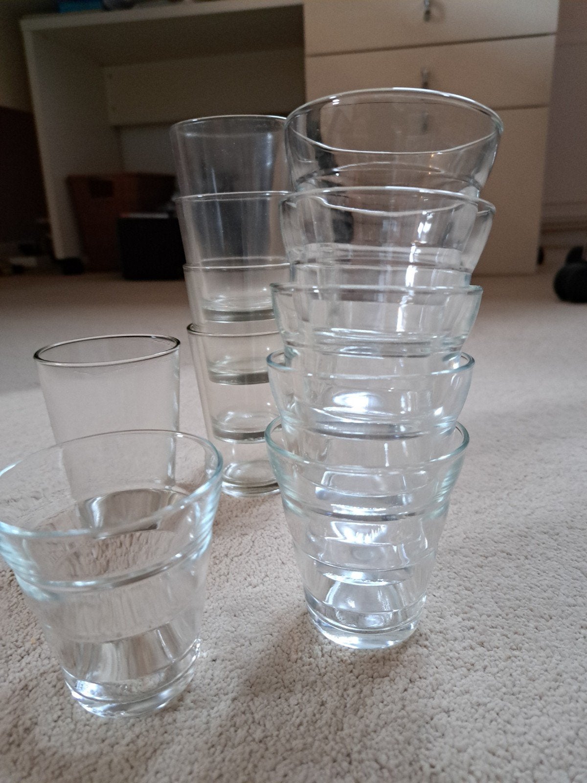 Set van 11 glazen: 2 modellen, ideaal voor dagelijks gebruik, Ophalen of Verzenden