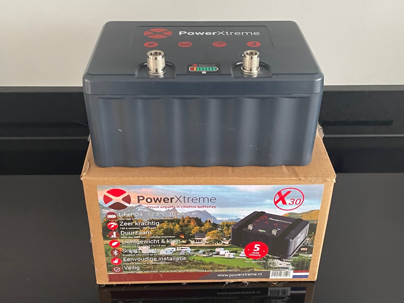 ️ PowerXtreme X30 LiFePO4 - Laadcycli slechts 7X Nieuwstaat!, Caravans en Kamperen, Ophalen, Zo goed als nieuw
