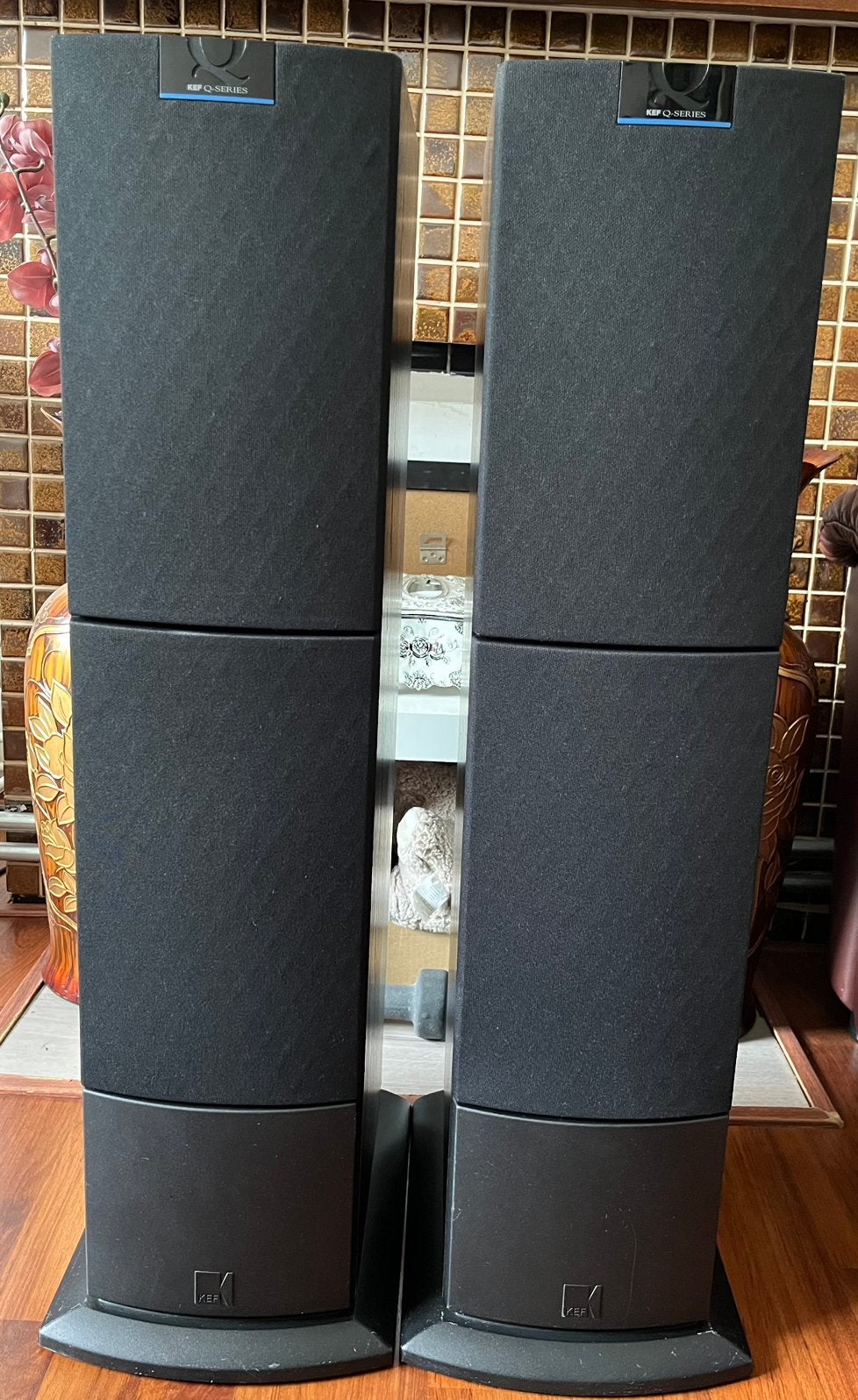 🔊Kef Q50 & Yamaha DSP-A590 Versterker set met Extra’s, Audio, Tv en Foto, Luidsprekers, Vloerstaande luidspreker, 120 tot 150 watt