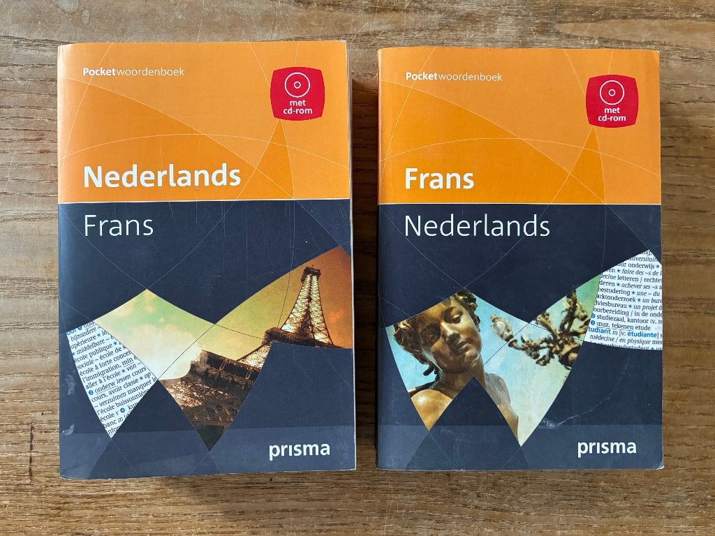 2x Prisma pocketwoordenboek Nederlands - Frans - Nederlands, Boeken, Frans, Prisma of Spectrum, Ophalen of Verzenden, Zo goed als nieuw