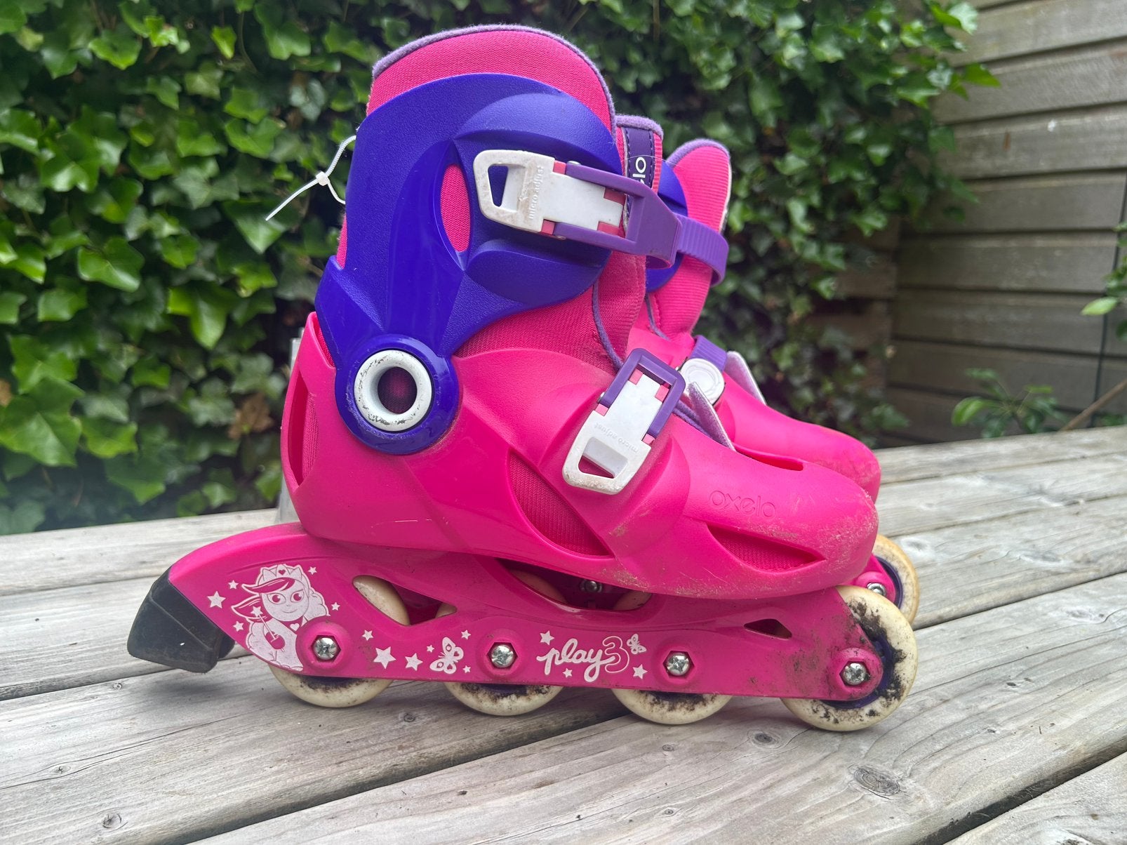 Oxelo Kinderskates Play3 Maat 32-34, Ophalen, Kinderen, Verstelbaar, Gebruikt