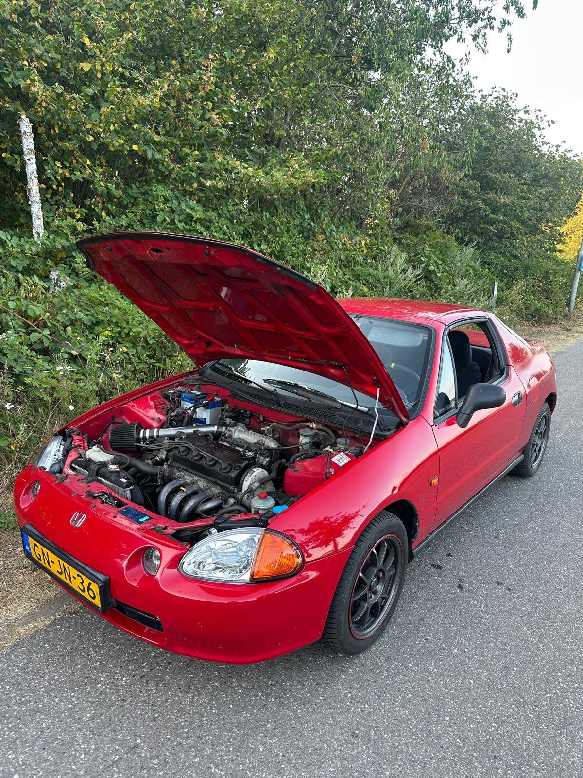 Honda CRX Delsol ESI U9 1993 d16z6 2 jaar apk, Auto's, Honda, Voorwielaandrijving, Zwart, 4 cilinders, 1590 cc