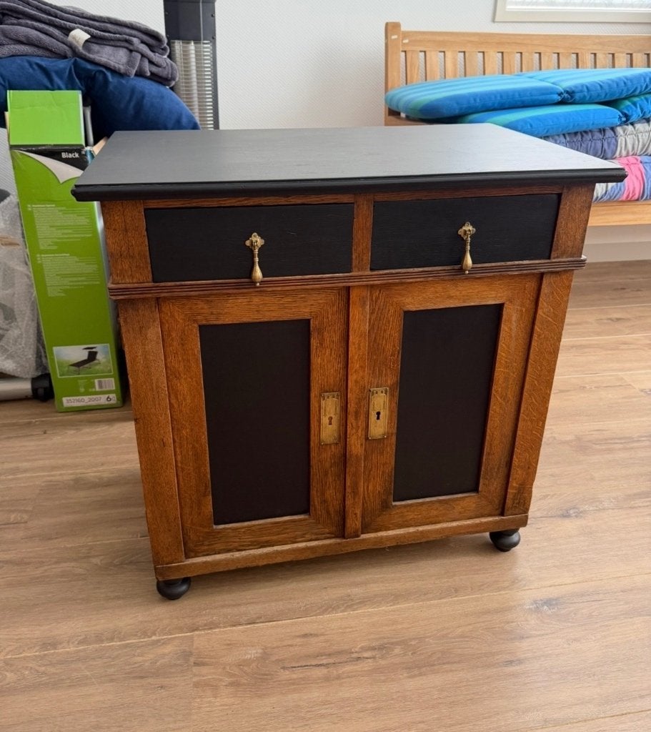 Vintage/Antiek kastje met lades en deuren, Antiek en Kunst, Ophalen