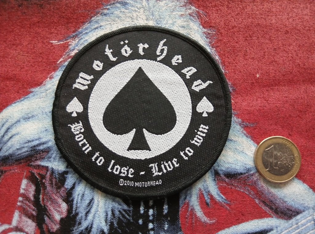 Motorhead vrij  mooie ronde born to lose 2010 patch 44, Verzenden, Nieuw, Kleding