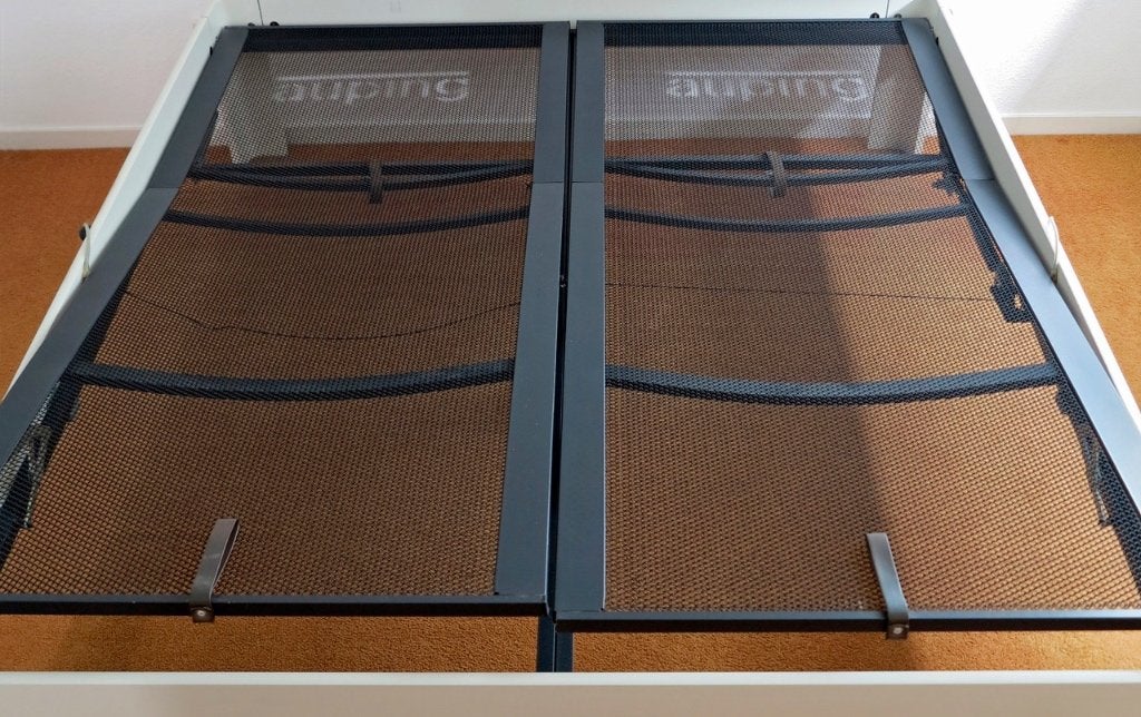 AUPING - Bedbodem spiraal, Ophalen, 90 cm, Eenpersoons, Zo goed als nieuw