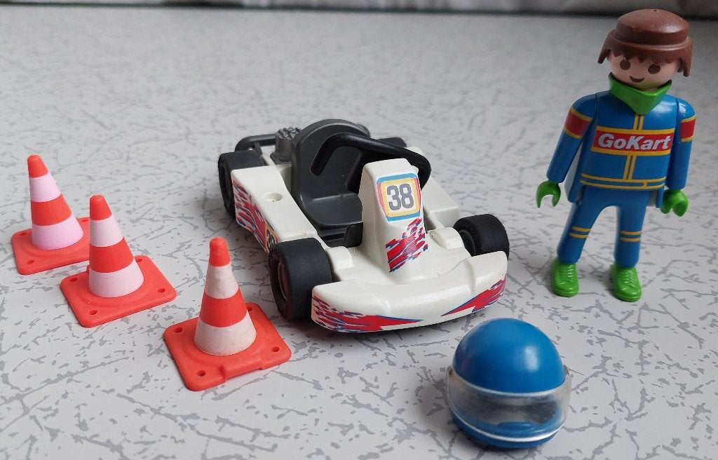 Playmobil 4932 Go-Cart en Bestuurder, Gebruikt, Losse onderdelen, Overige typen, Ophalen of Verzenden