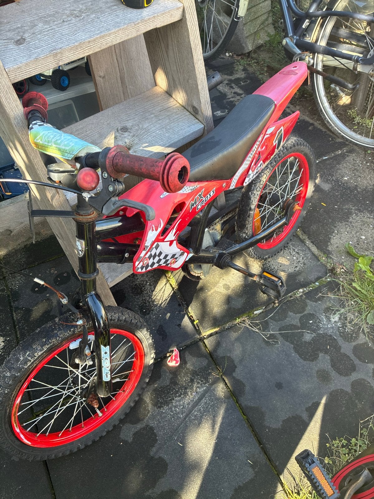 3Leuk kinderfietsje, Ophalen, Gebruikt, 16 tot 20 inch