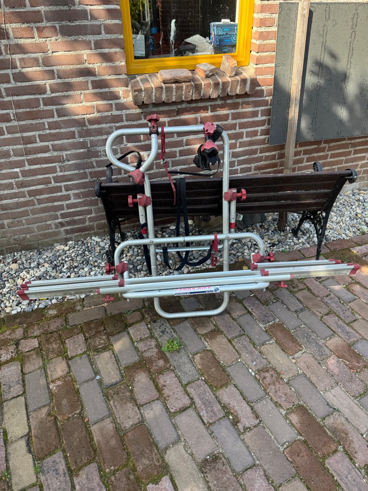 Carry-bike fietsendrager voor 4x4 reservewiel, Auto diversen, Ophalen, 2 fietsen, Gebruikt, Achterklepdrager