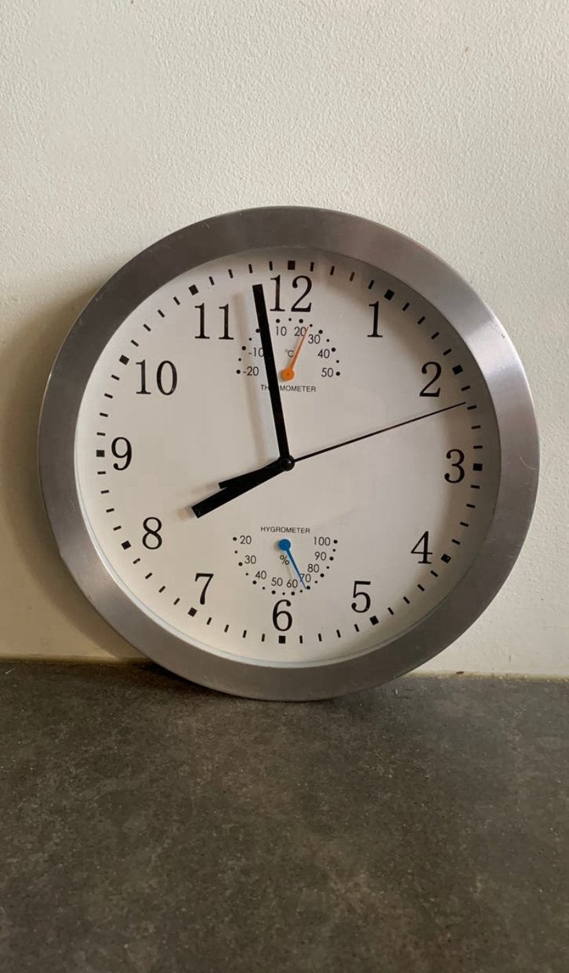 IKEA Brattby klok met Thermometer en Hygrometer, Ophalen of Verzenden, Gebruikt