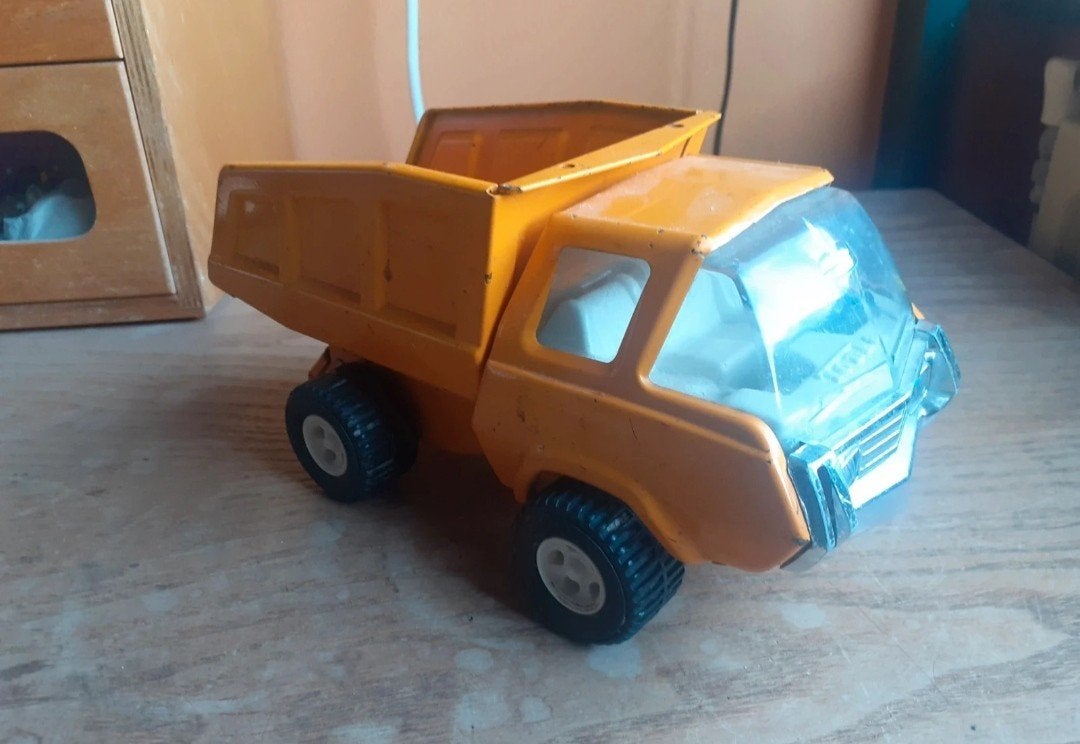 Tonka dump truck 70s, Kinderen en Baby's, Speelgoed | Speelgoedvoertuigen, Ophalen of Verzenden, Gebruikt