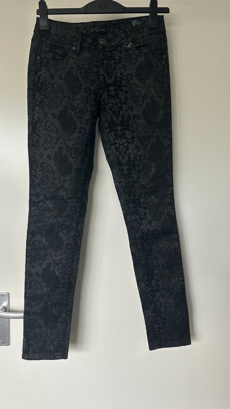 Skinny jeans, jeansmaat 29, slangenprint, Cimarron, Kleding | Dames, Blauw, Ophalen of Verzenden, Zo goed als nieuw, Maat 36 (S)