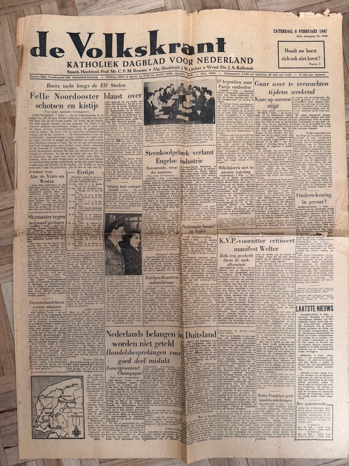 De Volkskrant - (1947) voor en achterpagina, Boeken, Ophalen, Gelezen, Krant