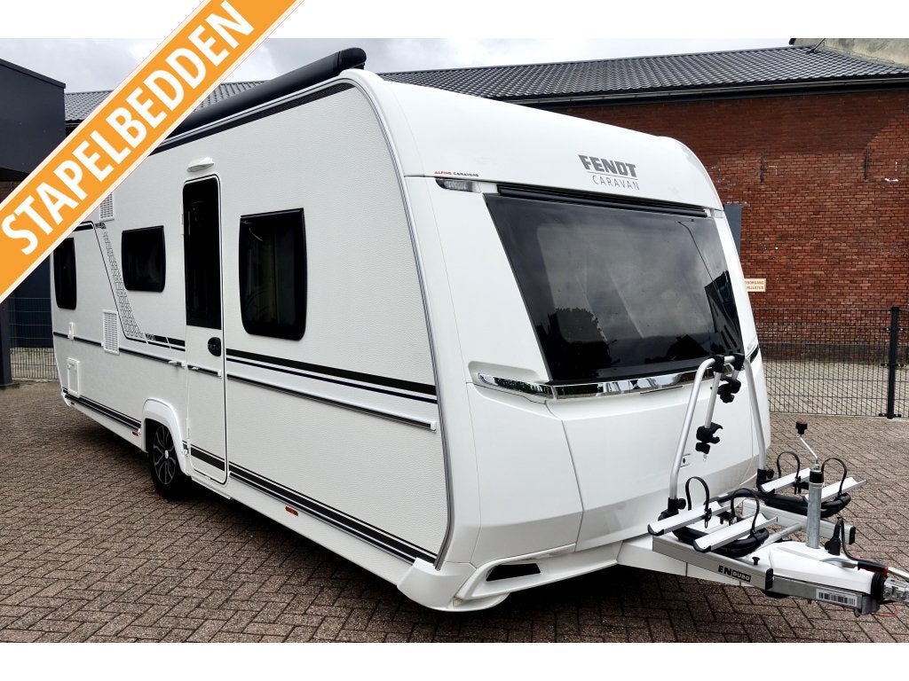Fendt Apero Activ 560 SKM 2025 Airco Mover Luifel Fiets Vol!, Caravans en Kamperen, Caravans, Schokbreker, Lengtebed, Rondzit