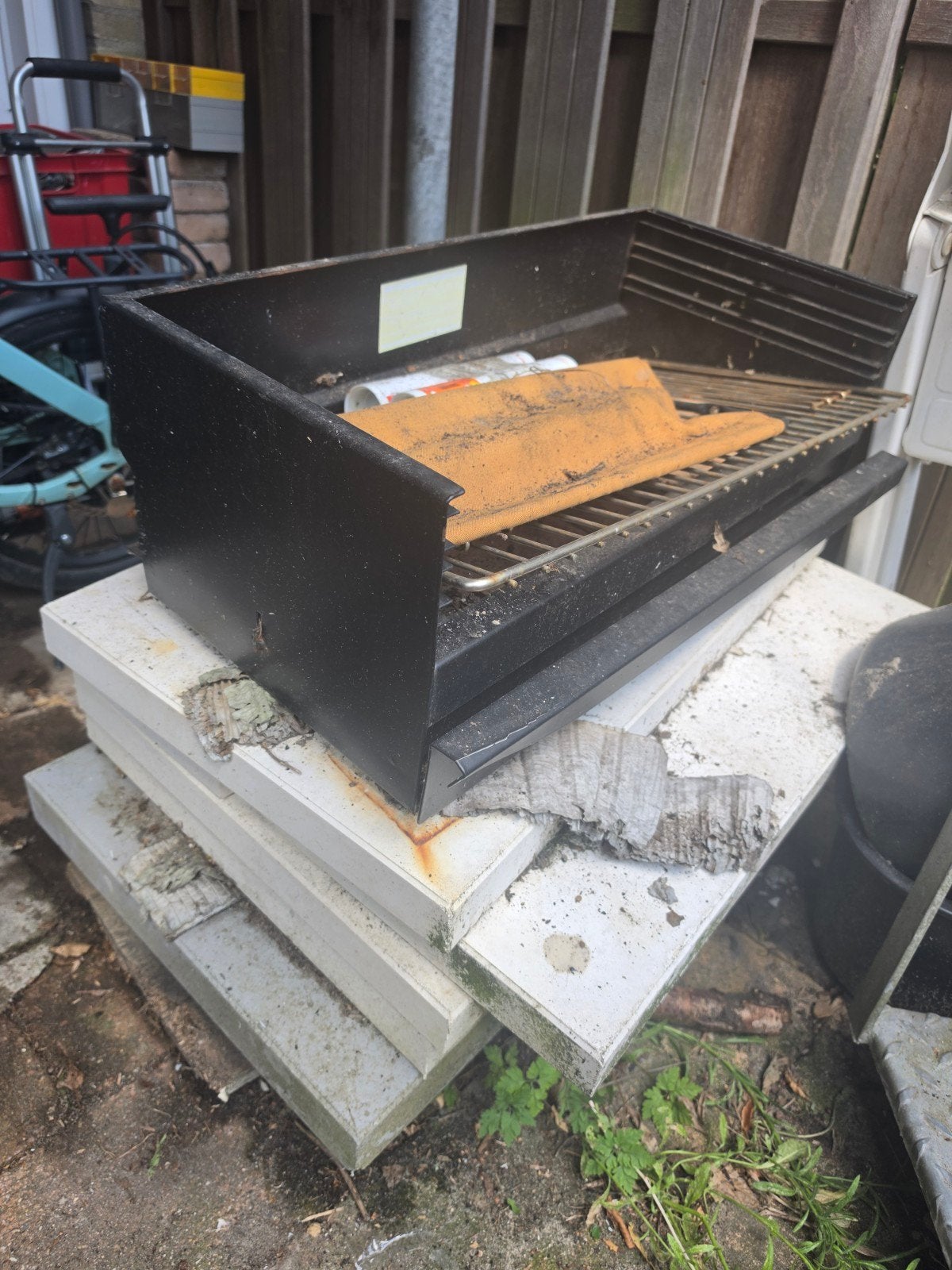 BBQ beton/steen, Ophalen