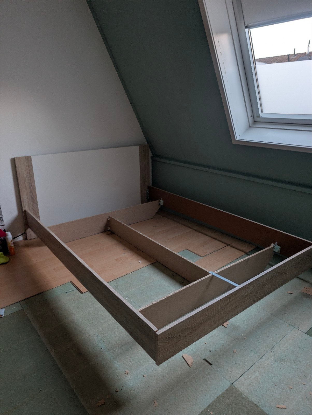 Twijfelaar Bed 140x200 met lattenbodem, Huis en Inrichting, Ophalen, Gebruikt, 140 cm, Twijfelaar