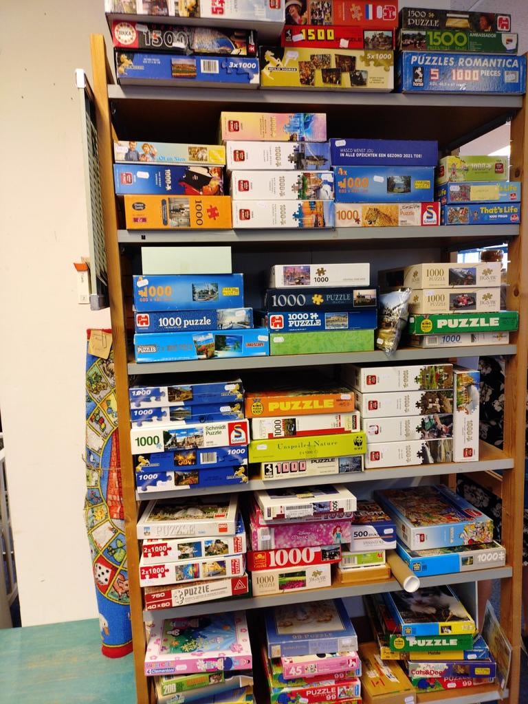 Diverse legpuzzels - 50% korting maand mei!!, Ophalen of Verzenden, 500 t/m 1500 stukjes, Gebruikt, Legpuzzel
