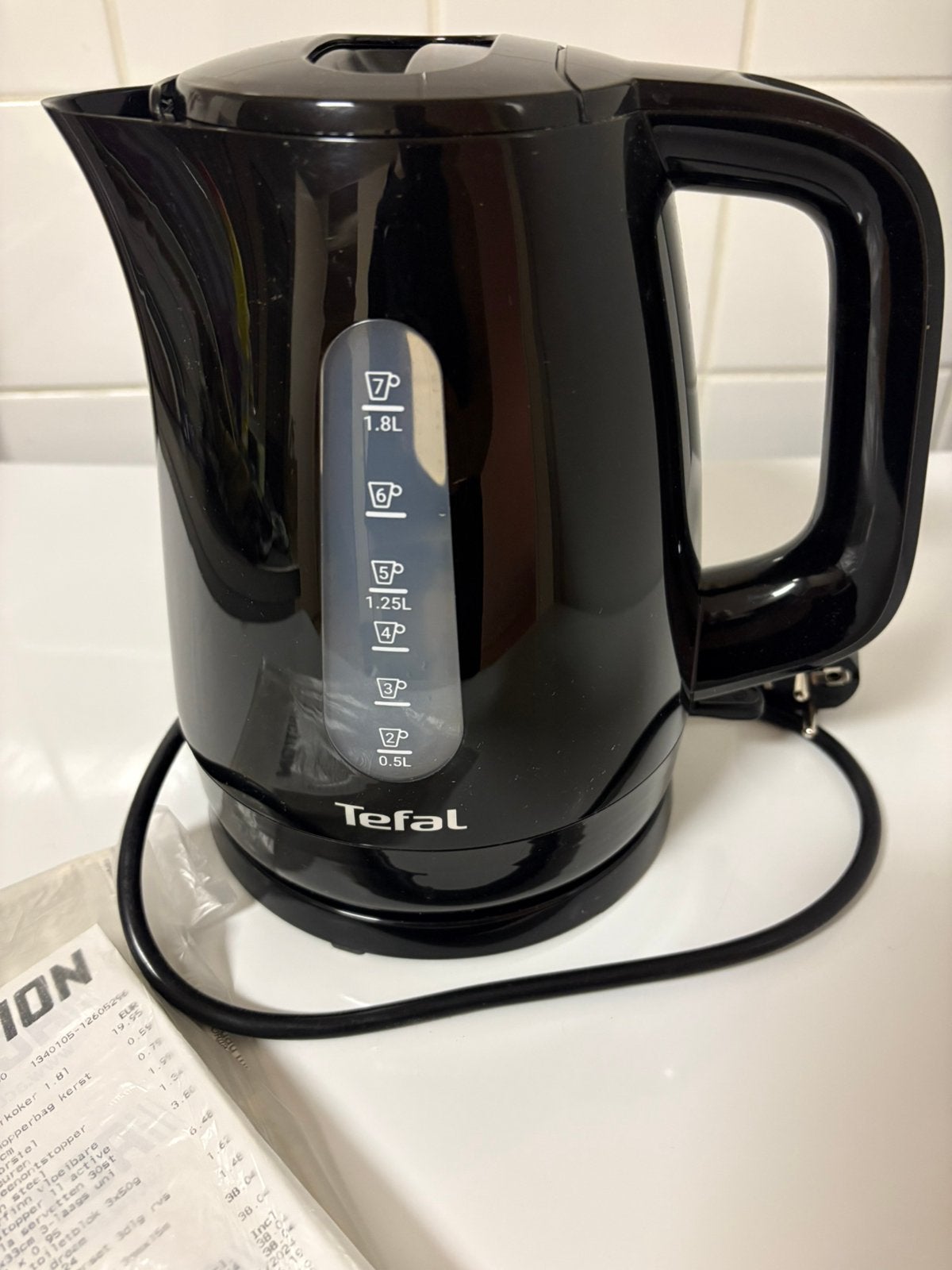 Tefal waterkoker 1,8 liter, Witgoed en Apparatuur, Waterkokers, 1 tot 2 liter, Ophalen, Zo goed als nieuw