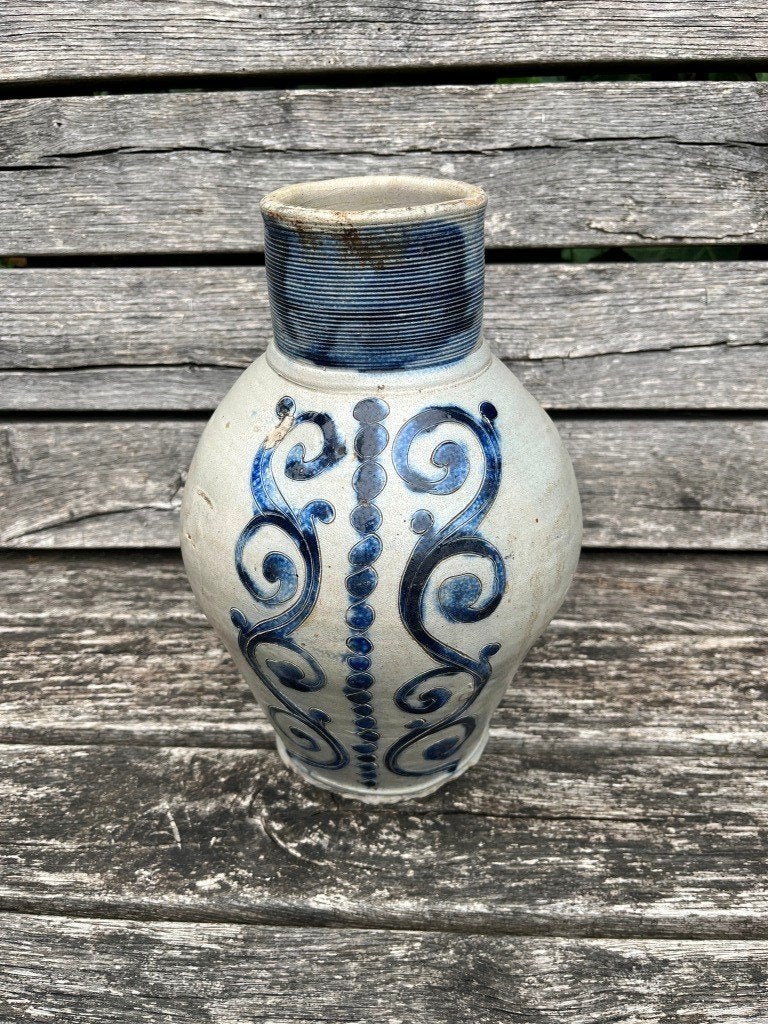 Bodemvondst Steengoed Westerwald Kruik, Keulse Kan rond 1800, Antiek en Kunst, Antiek | Keramiek en Aardewerk, Ophalen of Verzenden