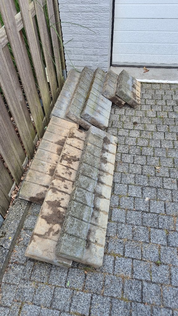 Stenen voor border in tuin, Tuin en Terras, Bielzen en Borders, Ophalen, Gebruikt, 25 tot 50 cm, Blok