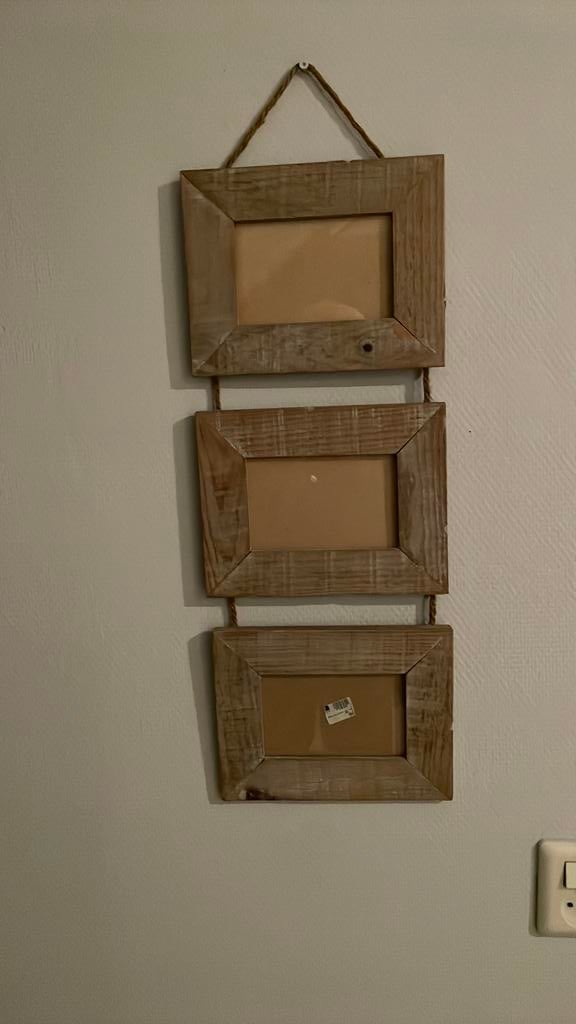 Fotolijstjes steigerhout, Ophalen of Verzenden, Zo goed als nieuw, Hout, Minder dan 50 cm