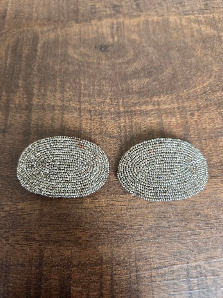 Antieke Edwardiaanse Shoe Clips met Steel Cut Beads, Antiek en Kunst, Antiek | Kleding en Accessoires, Ophalen of Verzenden, Dames