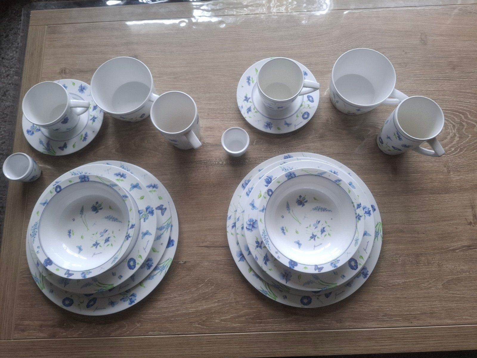 Janneke Brinkman Servies voor 2 Personen - Bloemenpatroon, Overige materialen, Gebruikt, Overige merken, Ophalen of Verzenden