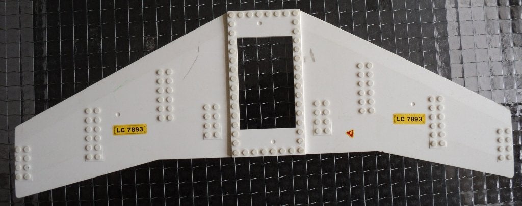 54093 (1) 1x wit Wing Plate 20 x 56 with 6 x 10 Cutout and, Kinderen en Baby's, Speelgoed | Duplo en Lego, Ophalen of Verzenden