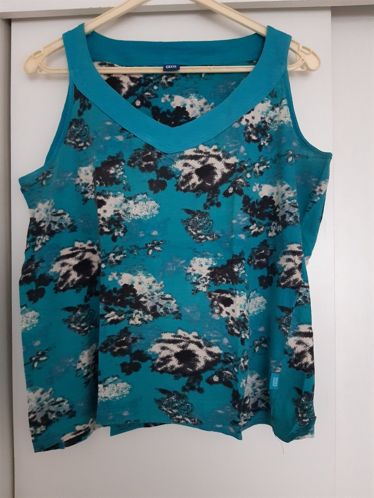 Dames Cecil hempje met print, Kleding | Dames, Tops, Maat 38/40 (M), Blauw, Ophalen of Verzenden, Zonder mouw