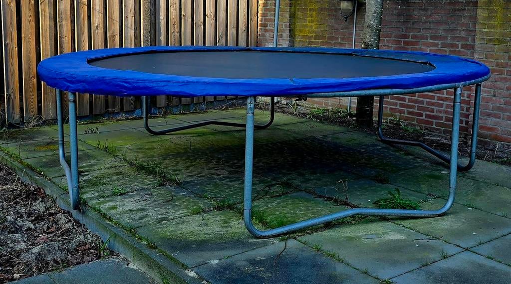 Trampoline 3m met extra springmat en veren, Ophalen, Gebruikt