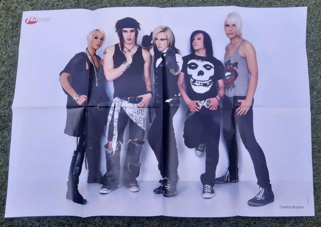 Grote Poster Hitkrant 2009 Cinema Bizarre / Timor Steffens, Ophalen of Verzenden, Gebruikt, A1 t/m A3, Muziek