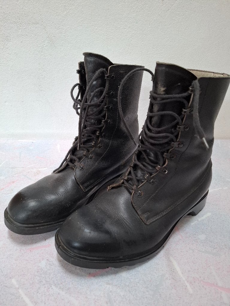 Vintage legerkisten maat 46B, Kleding | Heren, Schoenen, Ophalen, Zwart, Boots, Gedragen