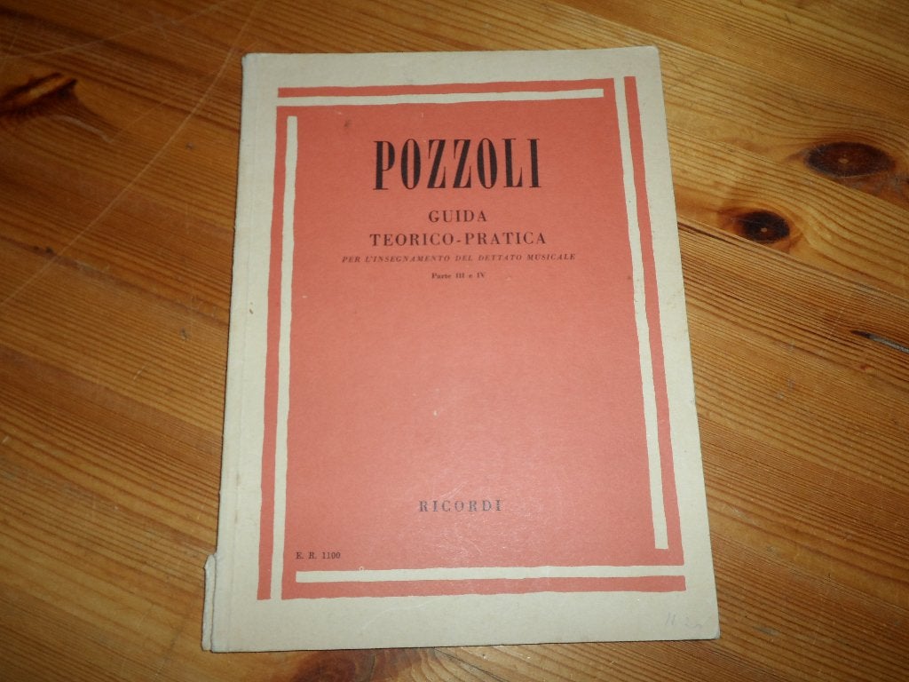Pozzoli - guida teorico pratica 3 e 4, Gebruikt, Klassiek, Zang, Ophalen of Verzenden