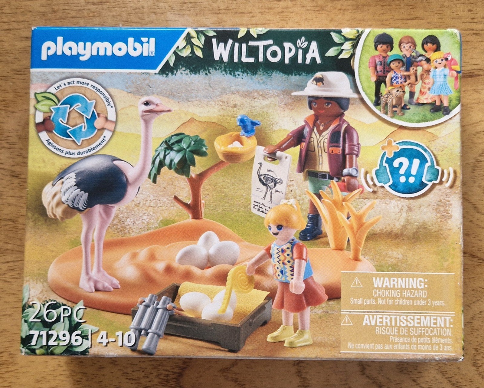 Nieuw in doos Playmobil Wiltopia Struisvogel met kuikens - S, Wild life, Complete set, Nieuw, Ophalen of Verzenden