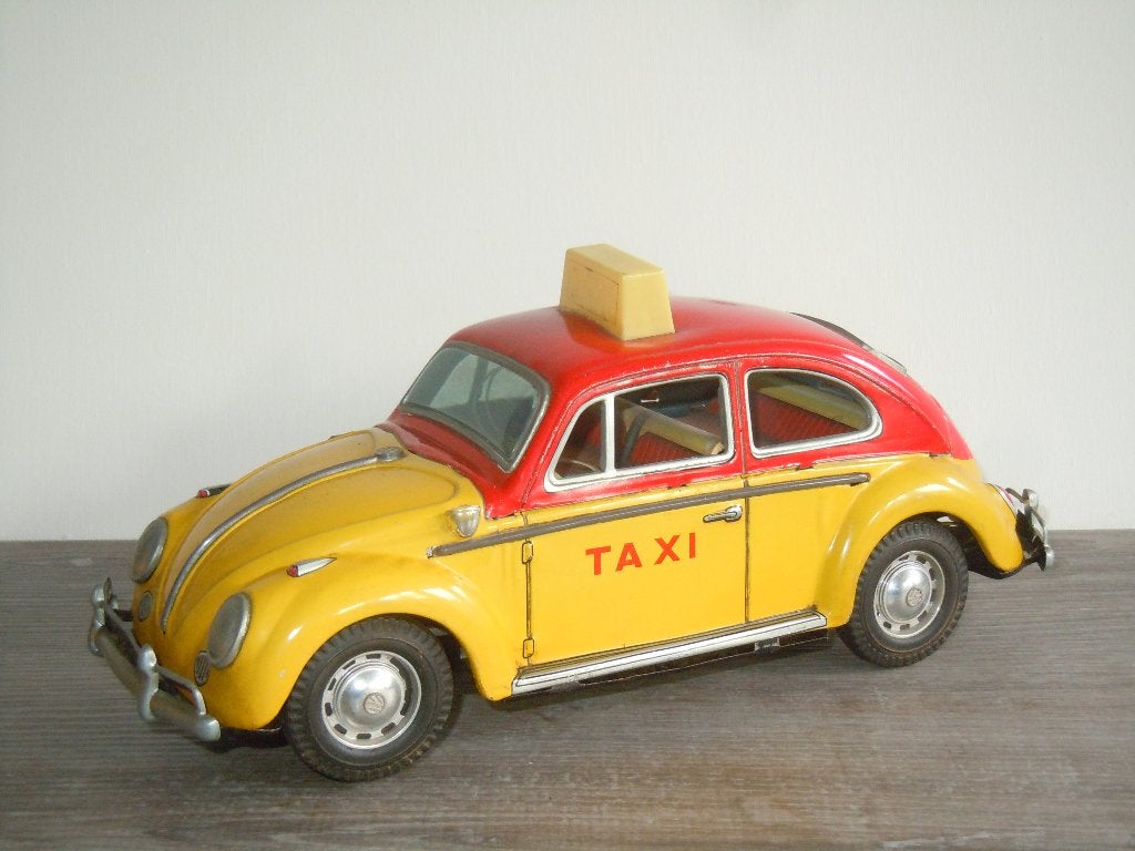 VW Volkswagen Beetle Taxi - Modern Toys Japan - Lengte 27cm, Overige merken, Auto, Verzenden, Modern Toys