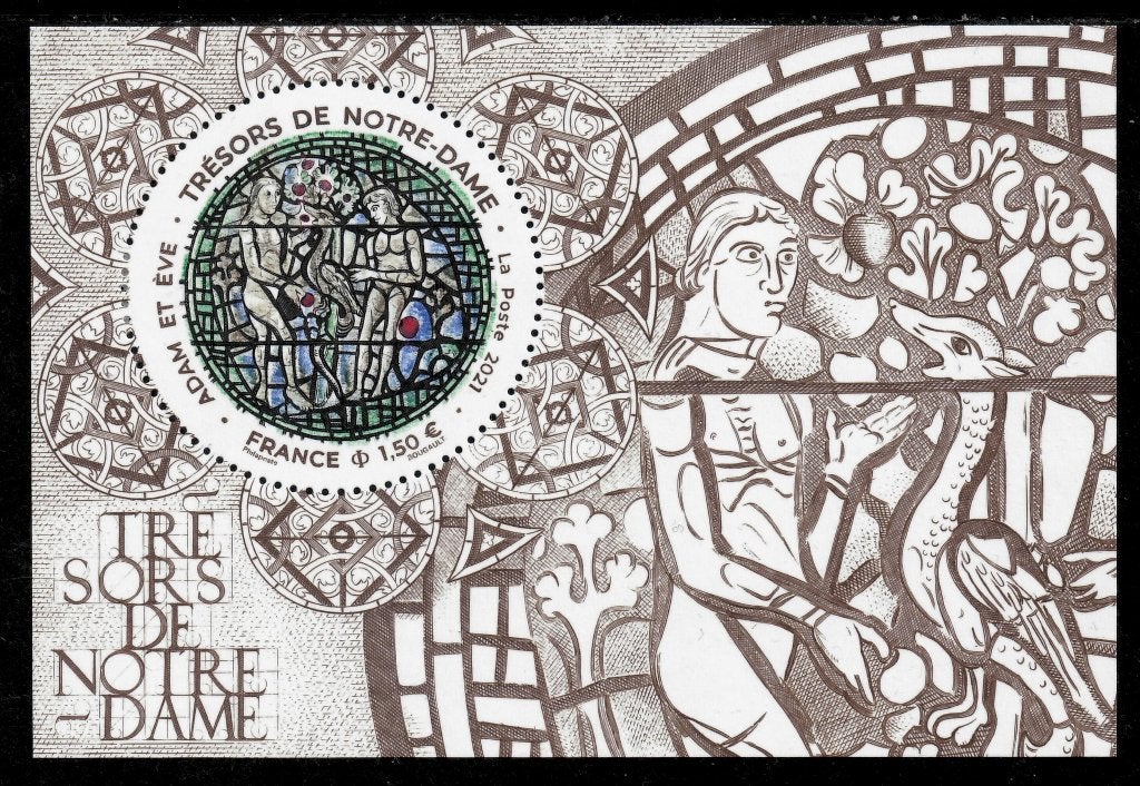 Jaar 2021 Yv F 5487 Trésors de Notre-Dame - Adam et Éve., Ophalen of Verzenden, Postfris