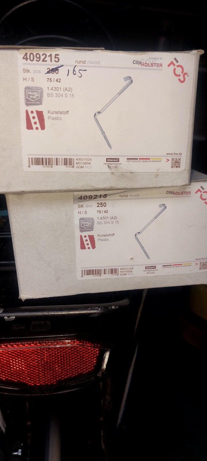 panhaken 415 stuks, Overige materialen, Overige kleuren, Overige typen, Nieuw