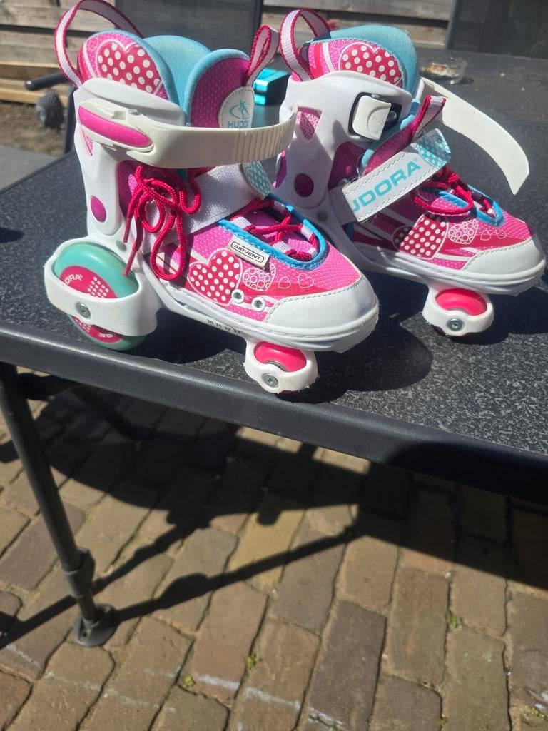 Hudora Airvent Kinder Rolschaatsen Maat 30-33 - Z.G.A.N., Ophalen, Verstelbaar, Zo goed als nieuw, Kinderen