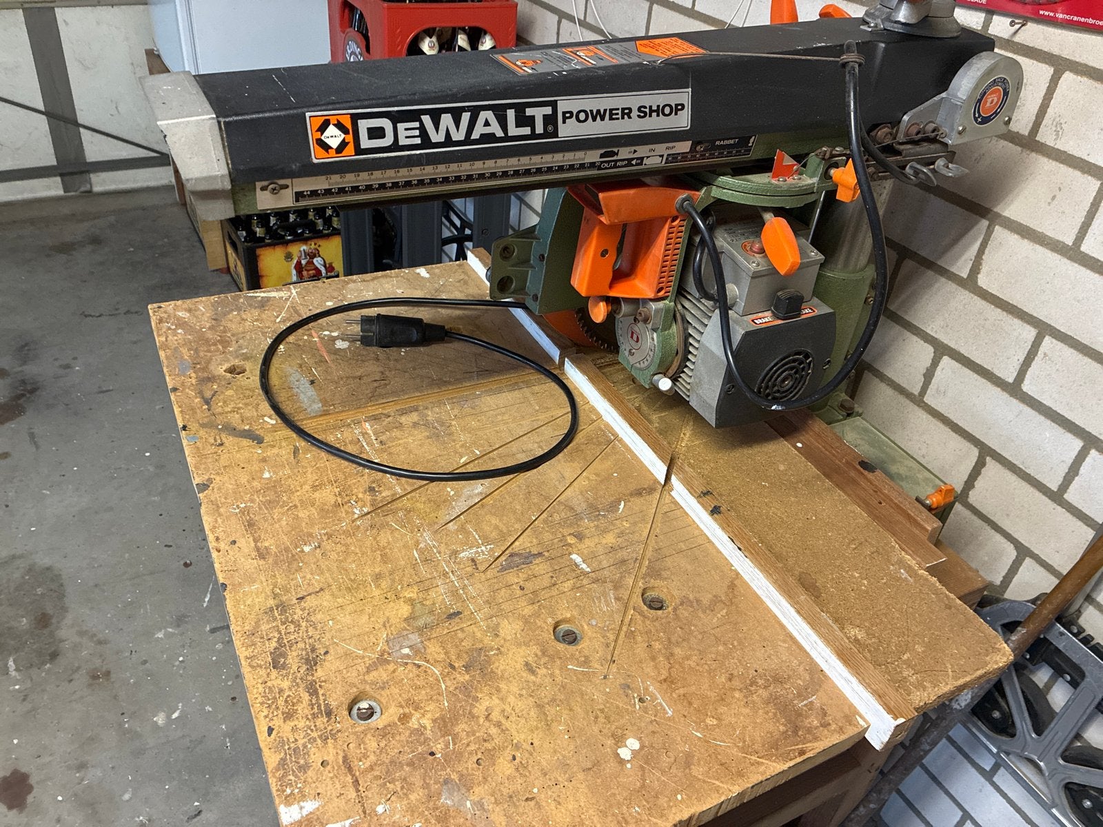 DeWalt DW 125 Afkortzaag - Krachtige Radiaalzaag, Ophalen, Gebruikt, 70 mm of meer, Afkortzaag